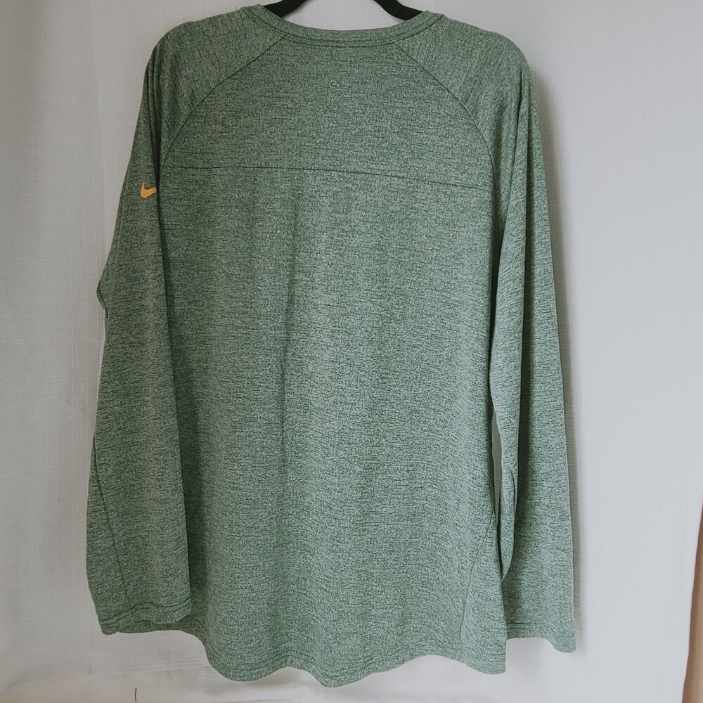 Nike Dri-FIT Green Bay Packers Long Sleeve Shirt Mens XL NFL Team Apparel Green - Picture 3 of 4
